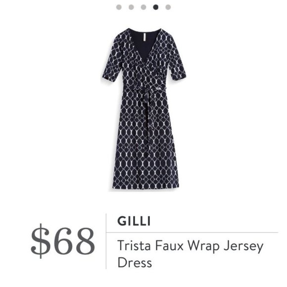 Gilli Dresses & Skirts - Gilli Trista Faux Wrap Jersey Dress